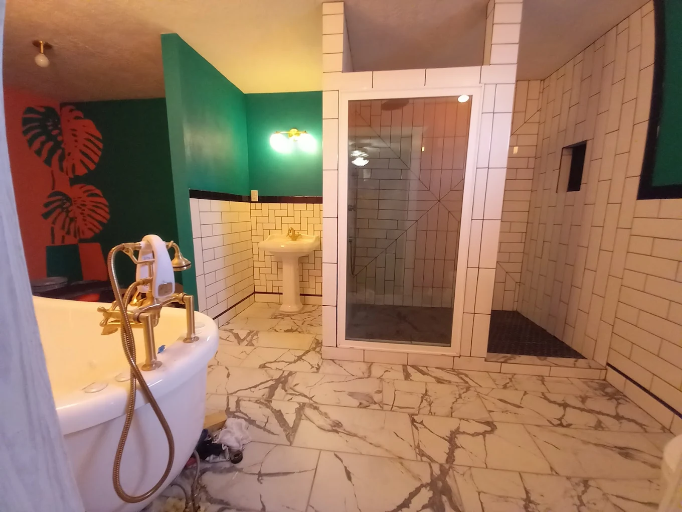Luxury Master Bathroom by First Shot Construction Orange TX